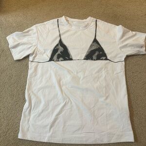 Women's Short Sleeve Tee with Bikini Print